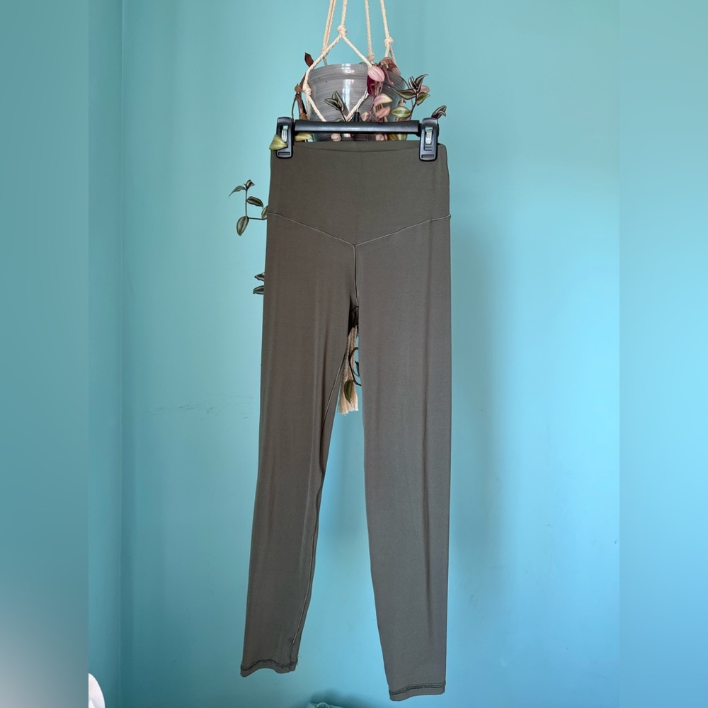 High wasted, olive green leggings - offline by aerie